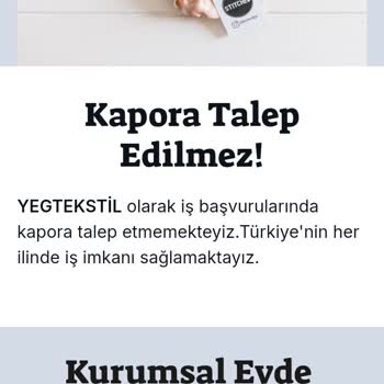Evde Paketleme Türkiye Yegtekstil Yanıltmacası