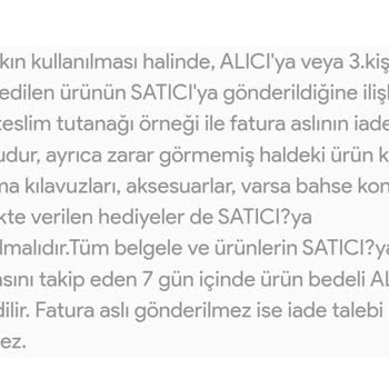 Havvam Boutique Havvam Boutiqe İadeyi Reddediyor Tüketici Hakem Heyeti'ne Gidiyorum