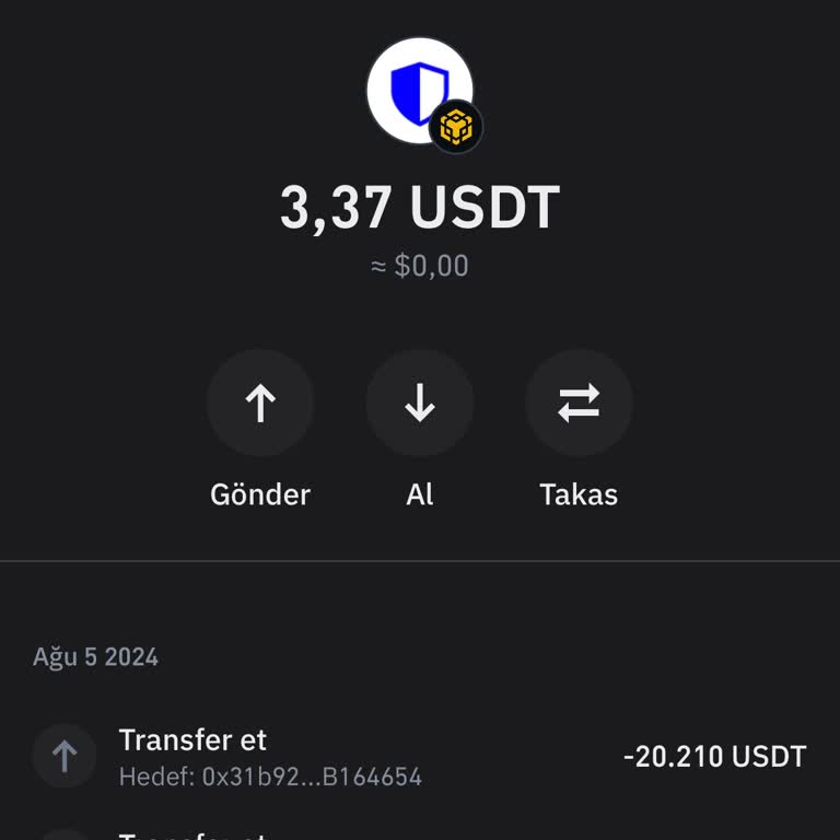 Trust Wallet'tan Binance TR Hesabıma Gönderdiğim Tutar Hesabıma Geçmedi