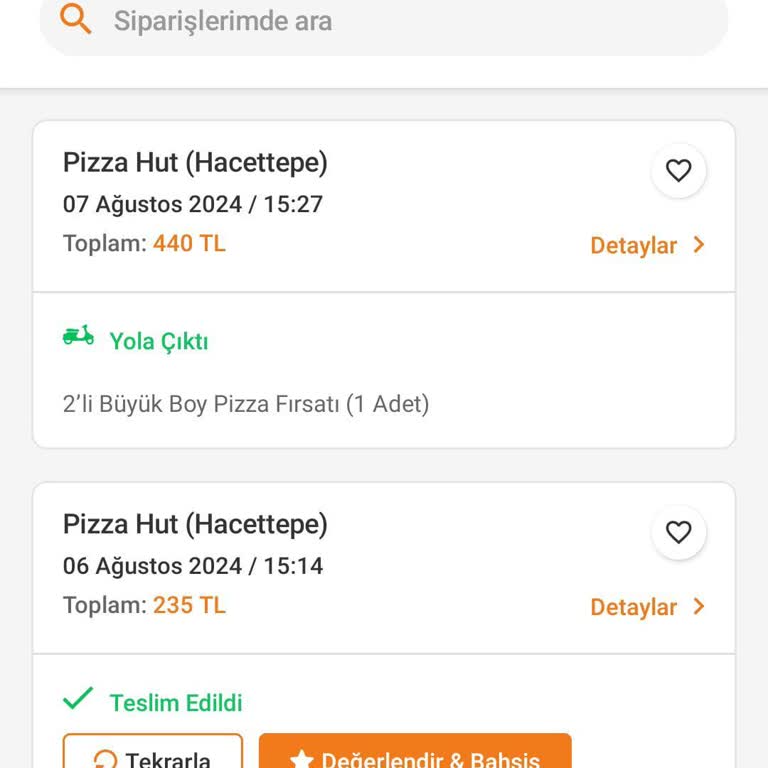 Pizza Hut Hacettepe Şubesi Sipariş Notu Umursamazlığı