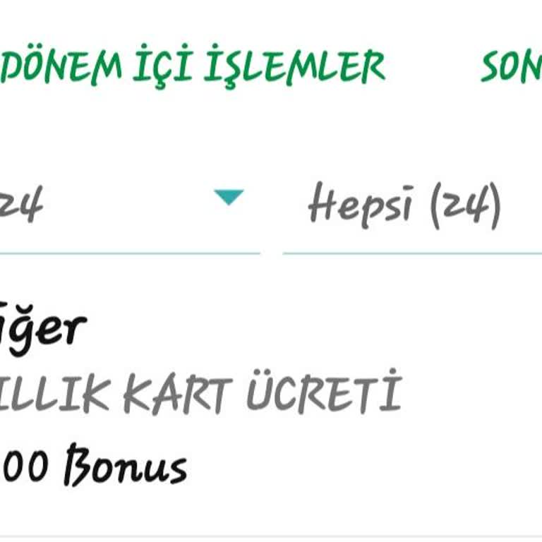 Garanti Bankası'nın Haksız Yere Aldığı Kart Ücreti