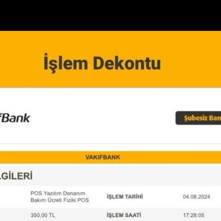VakıfBank Pos Kesintisi Çözümü