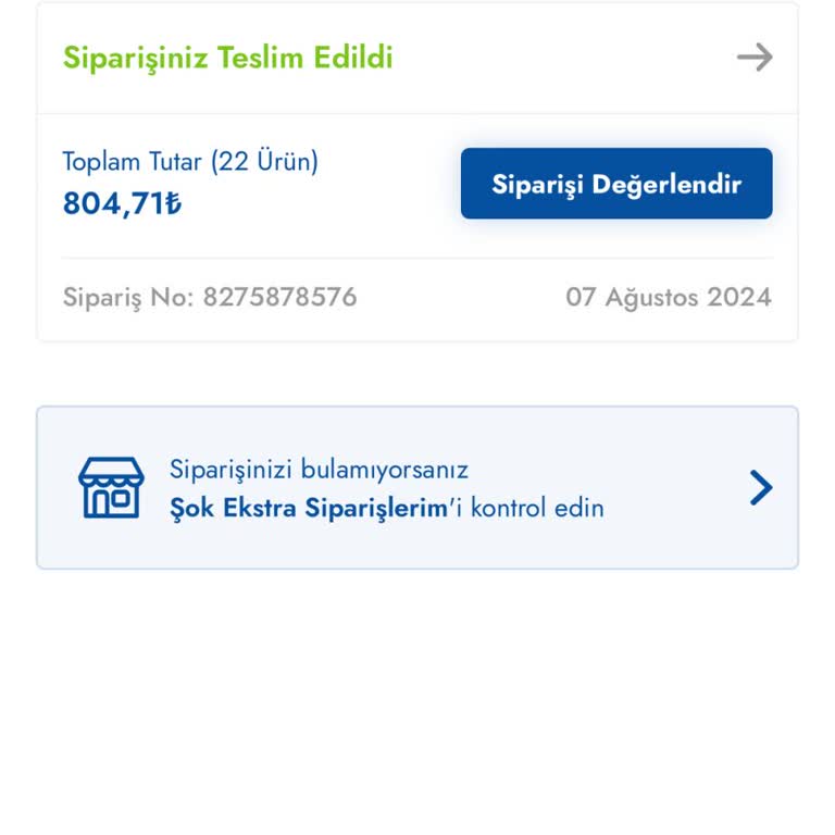 Şok Market Online Sipariş Sorunu: Teslim Edilmedi Ve İlgisizlik