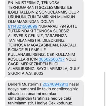 Teknosa Gulf Sigorta Kasko Ve Garanti Mağduriyeti