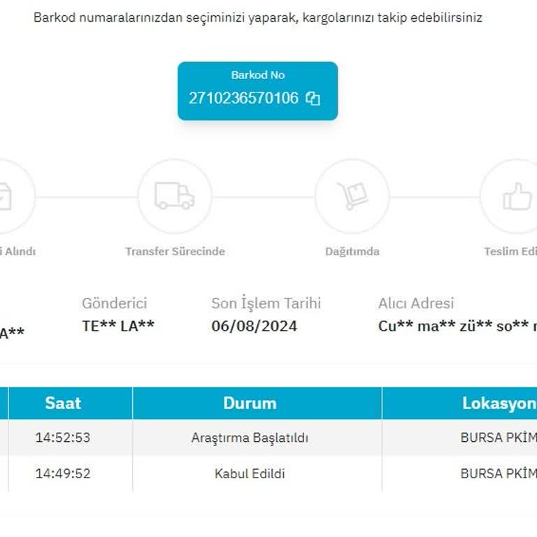 PTT Kargo Epttavm Kargo Araştırma Başlatıldı