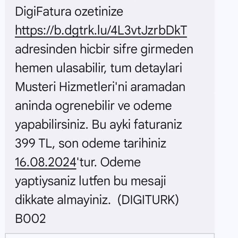 Digiturk Yanlış Fatura Ve İletişim Sorunu
