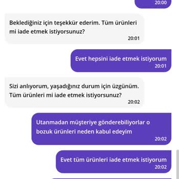 GetirÇarşı Getir'den Aldığım Meyve Ve Sebzeler Bozuk Çıktı, İade Sorunu Yaşıyorum!