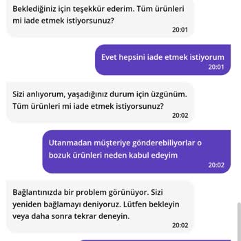 GetirÇarşı Getir'den Aldığım Meyve Ve Sebzeler Bozuk Çıktı, İade Sorunu Yaşıyorum!