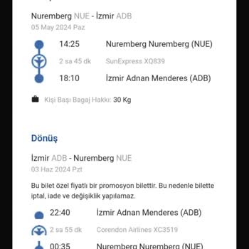 SunExpress Hava Yolları Bilet Ödemesi Yapılmadı