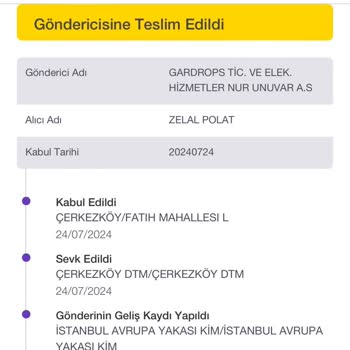 Gardrops Para İademi Yapmadı