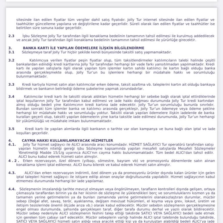 Jolly Tur Paket Şikayeti Ve Çözümsüzlük