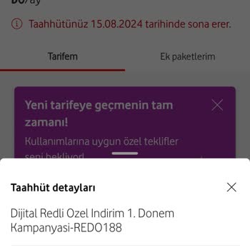 Vodafone İndirimli Paket Yenileme Bilgisi Eksikliği