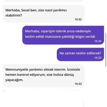 Getir Büyük Keyfe Keder Sipariş İptali