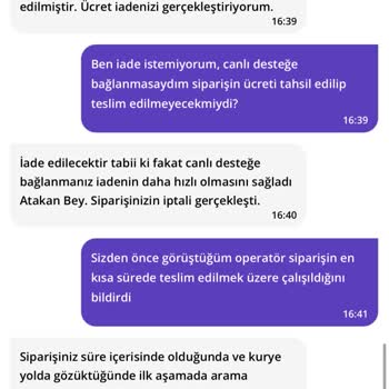 Getir Büyük Keyfe Keder Sipariş İptali