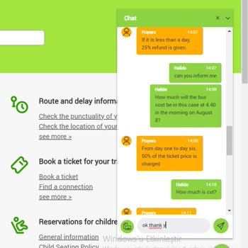 Flixbus Canlı Destek'in Yanıltıcı Yönlendirmesinden Ötürü Mağdur Olma