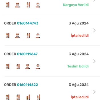 Watsons Onlinedan İptal Ettiğim Siparişim Kargoya Verilmiş.