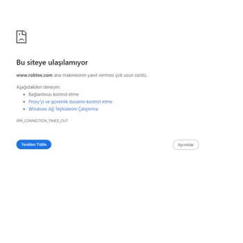 ROBLOX Robloxun Sitesine Giremiyorum