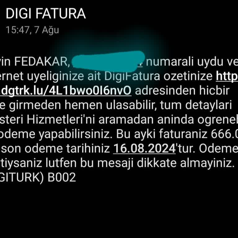 Digiturk'ün Yanlış Paket Tanımlaması.