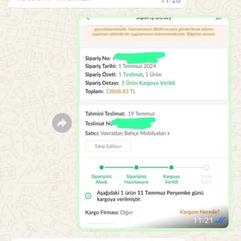 Trendyol 1.5 Aydır Gelmeyen Ürünü Teslim Edildi Olarak Bildirdiler