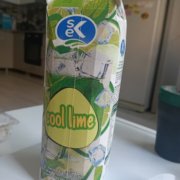 Sek Süt Cool Lime Beklerken Elmalı Su İçmek
