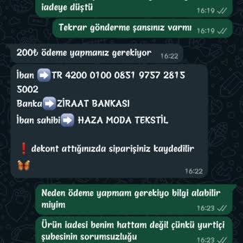 Haza Moda'da Yaşadığım Olumsuz Deneyim