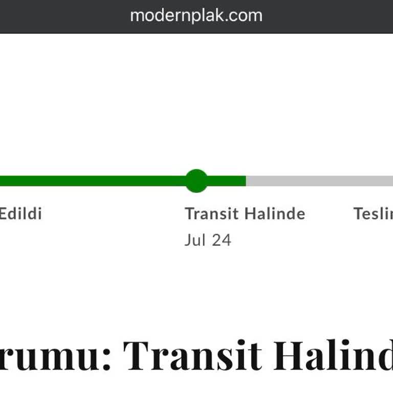Modern Plak Sipariş Günlerdir Elime Ulaşmıyor.