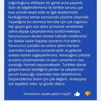 TurkNet Nakil Hizmeti Yaptım İçin İnternetsiz Yaşıyorum
