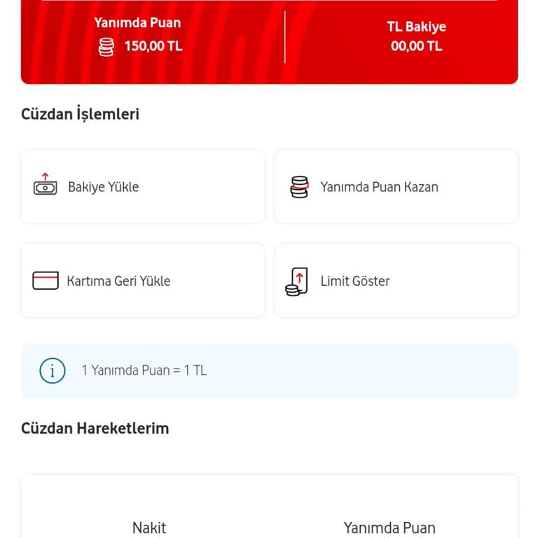 Vodafone Her Şey Yanımda Puanlarını Kullanamıyorum Sürekli Hata Veriyor