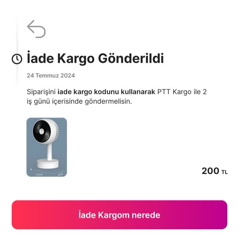 Gardrops Satıcı İle Anlaşmalı İadem Yapılmıyor