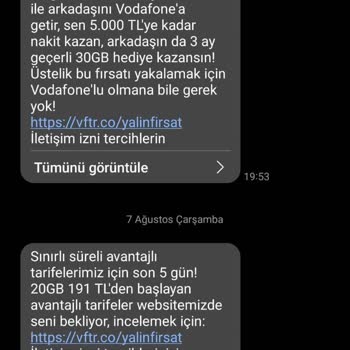 Vodafone'un Reklam SMS'leriyle Mücadele: İzin İptali Sorunu