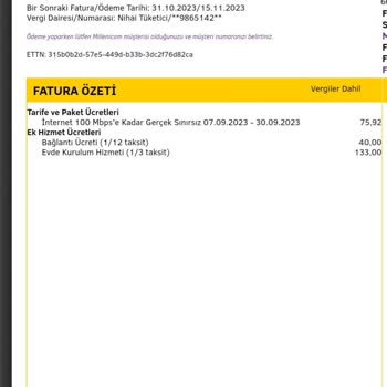 Millenicom Kurulum Ve İptal Ücretleri