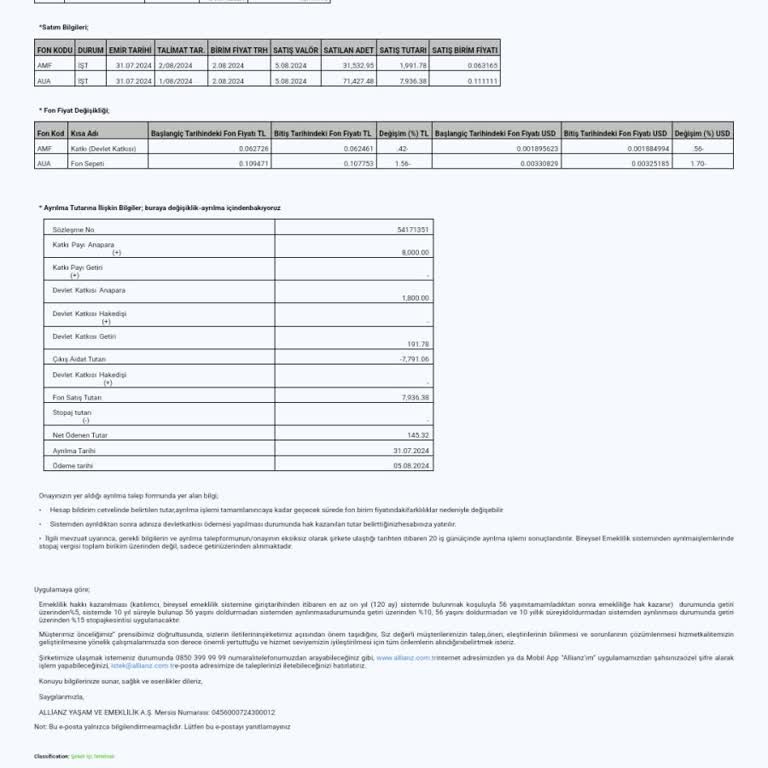Allianz Yaşam ve Emeklilik Allianz BES Emeklilikte Yaşanan Büyük Hayal Kırıklığı