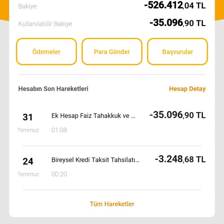 VakıfBank Ek Hesap Borcu