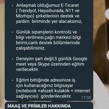 Kaya Call Center Home Office İş İlanı