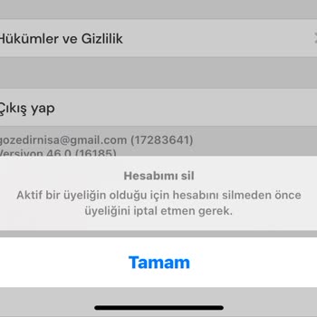 Mubi Türkiye Mubi Üyeliğimi İptal Edemiyorum