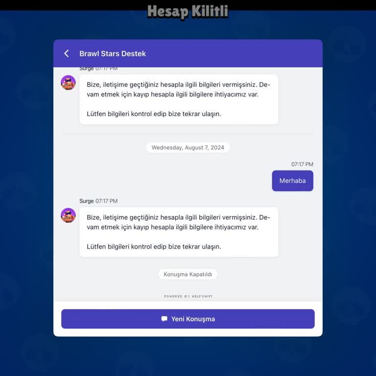Supercell Hesabımı Kilidini Açmadılar