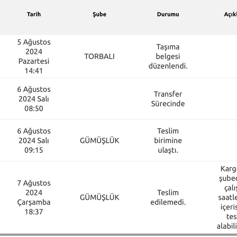 Pudo Ve Yurtiçi Kargo Teslimat Problemi