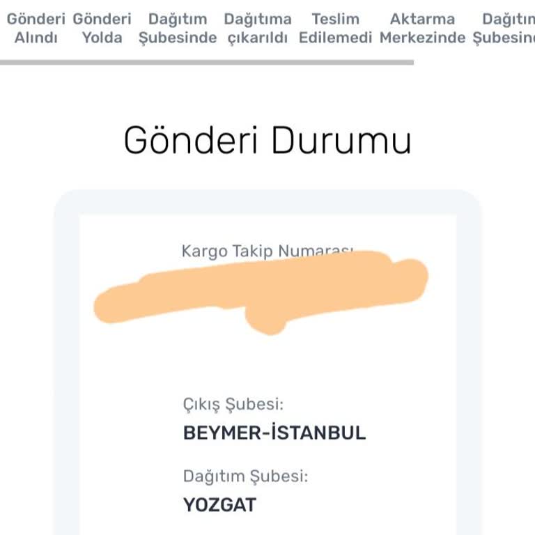 Yozgat Aras Kargo Kargoları Getirmiyor