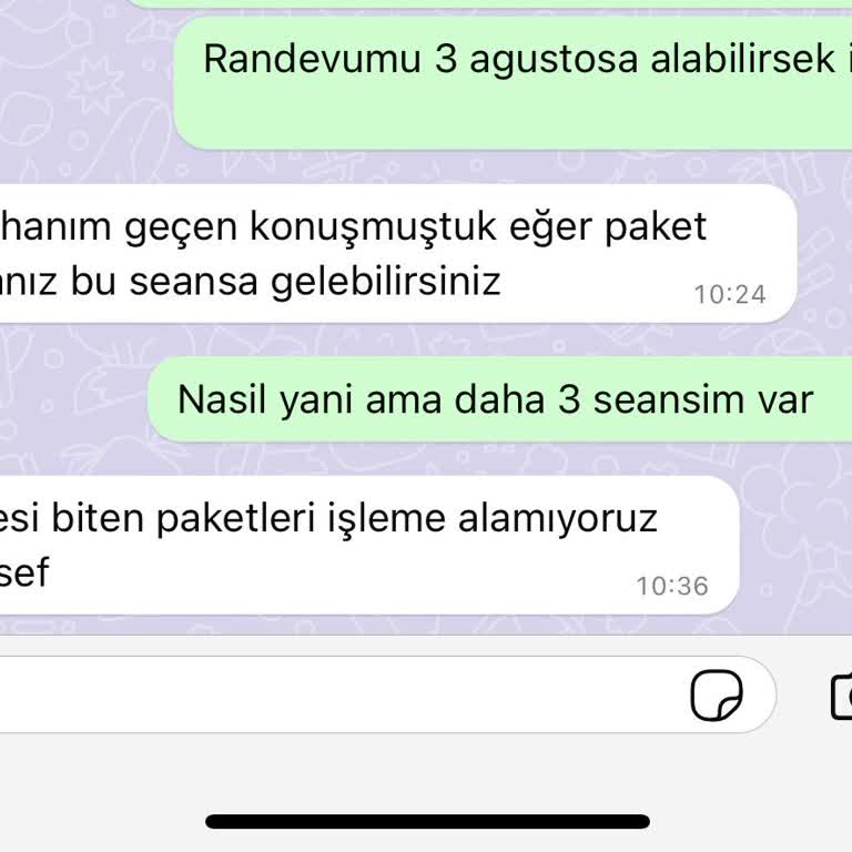 Cosmo Plus Güzellik Merkezi Devralınan İşletmede Seans Sorunu Ve İade Problemi