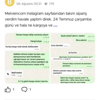 Melvien Ürün Teslim Etmiyor