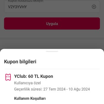 Yemeksepeti Burger King Y Clup Kupon Kullanılamıyor