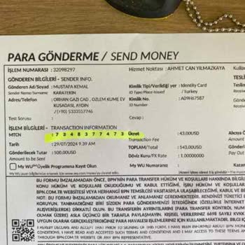 Western Union Bloke Olan Para Gönderim Hakkım