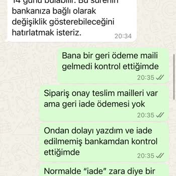 Zara İade Ödememi Yapmıyor Ve Canlı Destekleri Cevap Bile Vermiyor