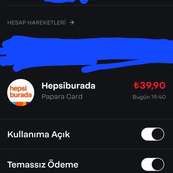 Hepsiburada Benden Habersiz Başka Bir Kartımdan Para Çekmiş