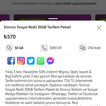 Vodafone Yüksek Fiyatlı Yeni Tarifelerden Şikayetçiyim