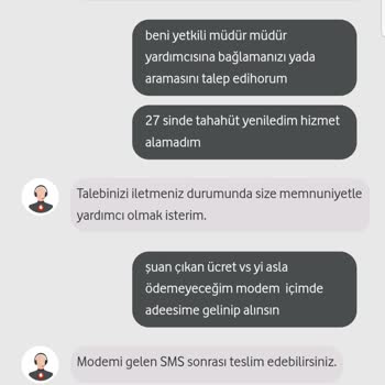 İptal Ve Verilmeyen Hizmete Cayma Bedeli Çıkaran Vodafone Net