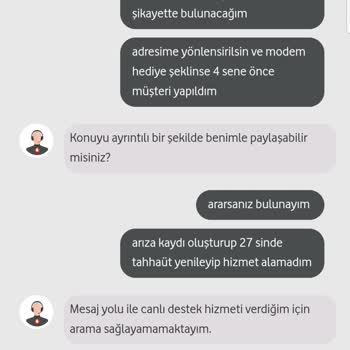 İptal Ve Verilmeyen Hizmete Cayma Bedeli Çıkaran Vodafone Net