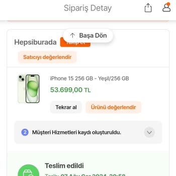 Hepsiburada'dan Teslim Edilmeyen Ürün Ve Müşteri Hizmetleri Sorunu