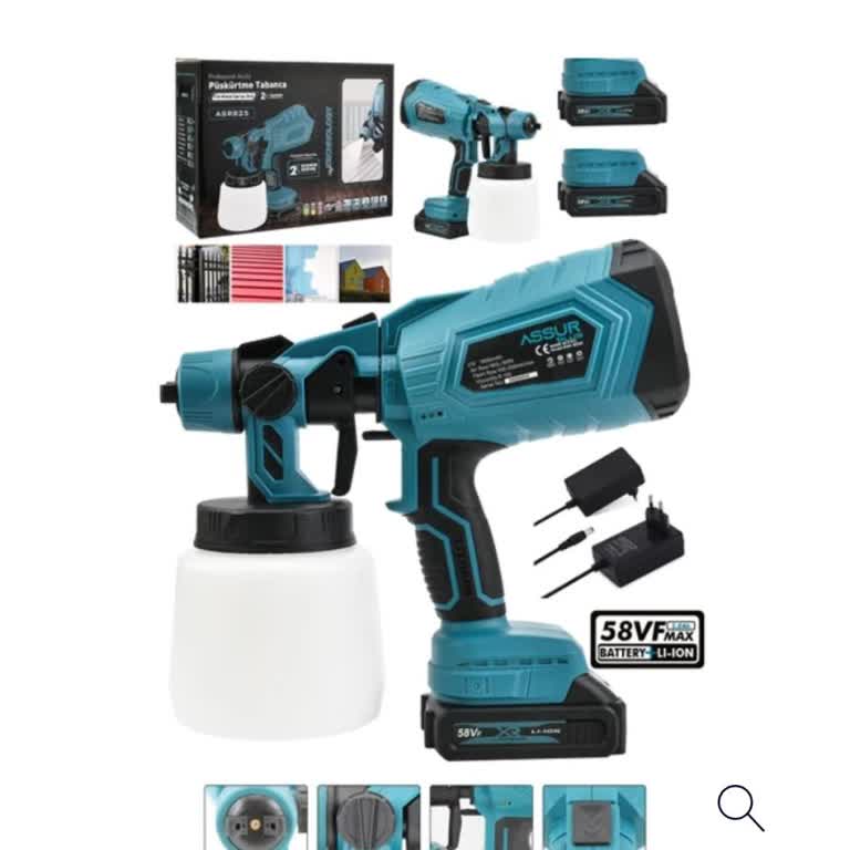 Assur Şarjlı Boya Makinesi Ancak 15 Dakika Çalıştı.