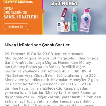 Migros Şanslı Saatler Kampanyasında Sorun Yaşadım